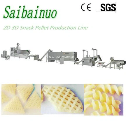 3D-s snack pellet-feldolgozó vonal