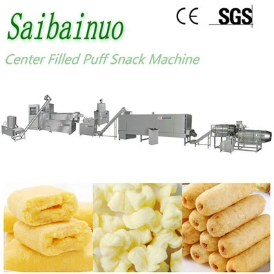 Core Filling Cheese Cream Csokoládé töltött puff Snack élelmiszer-előállító gép